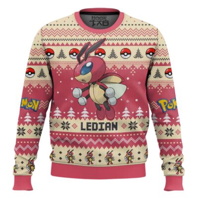Pokemon Gen 2 Ledian Ugly Christmas Sweater
