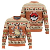 Hooktab Pokemon Gen 2 Ledyba Ugly Christmas Sweater
