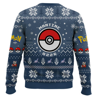 Hooktab Pokemon Gen 2 Mantine Ugly Christmas Sweater