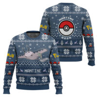 Hooktab Pokemon Gen 2 Mantine Ugly Christmas Sweater