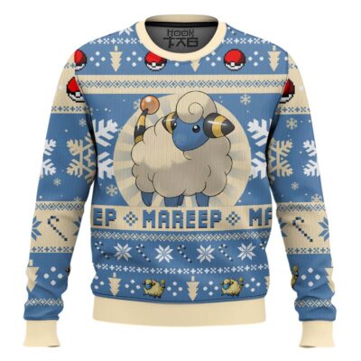 Pokemon Gen 2 Mareep Ugly Christmas Sweater