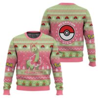 Hooktab Pokemon Gen 2 Meganium Ugly Christmas Sweater