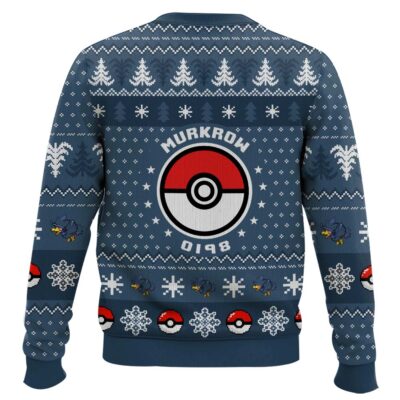 Hooktab Pokemon Gen 2 Murkrow Ugly Christmas Sweater