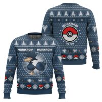 Hooktab Pokemon Gen 2 Murkrow Ugly Christmas Sweater