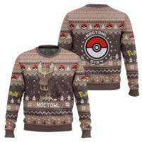 Hooktab Pokemon Gen 2 Noctowl Ugly Christmas Sweater