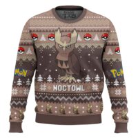 Hooktab Pokemon Gen 2 Noctowl Ugly Christmas Sweater