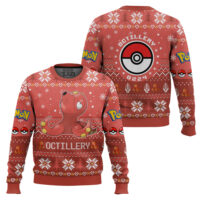 Hooktab Pokemon Gen 2 Octillery Ugly Christmas Sweater