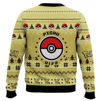 Hooktab Pokemon Gen 2 Pichu Ugly Christmas Sweater