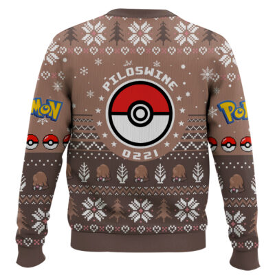Hooktab Pokemon Gen 2 Piloswine Ugly Christmas Sweater