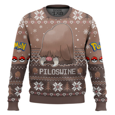 Pokemon Gen 2 Piloswine Ugly Christmas Sweater