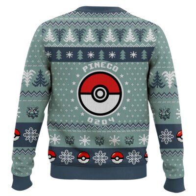 Hooktab Pokemon Gen 2 Pineco Ugly Christmas Sweater