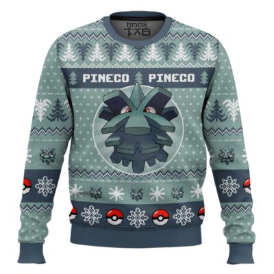 Pokemon Gen 2 Pineco Ugly Christmas Sweater