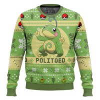 Hooktab Pokemon Gen 2 Politoed Ugly Christmas Sweater