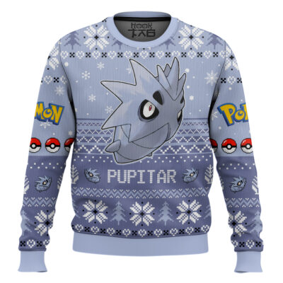 Pokemon Gen 2 Pupitar Ugly Christmas Sweater