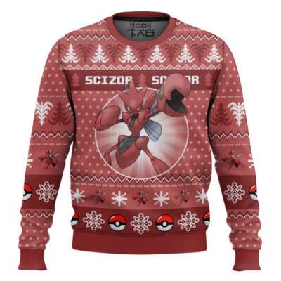 Pokemon Gen 2 Scizor Ugly Christmas Sweater