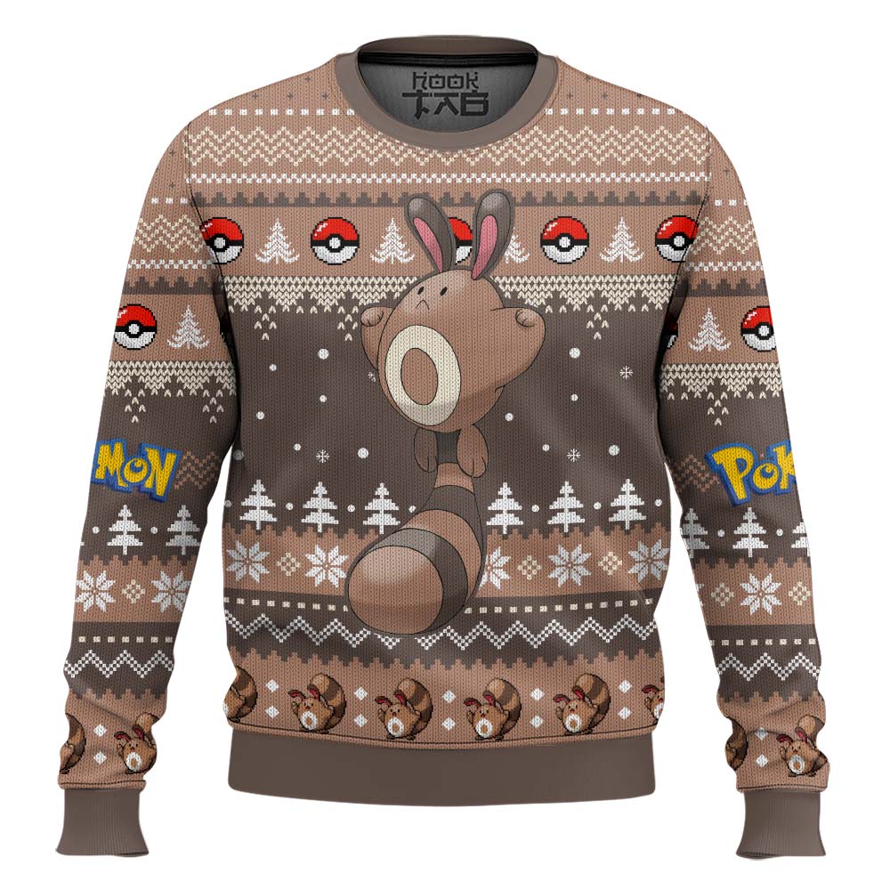 Hooktab Pokemon Gen 2 Sentret Ugly Christmas Sweater Hooktab Pokemon Gen 2 Sentret Ugly Christmas Sweater