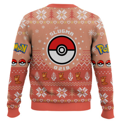 Hooktab Pokemon Gen 2 Slugma Ugly Christmas Sweater