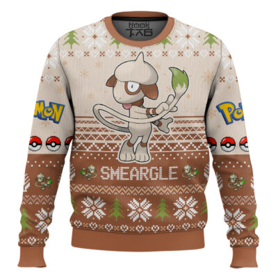 Pokemon Gen 2 Smeargle Ugly Christmas Sweater