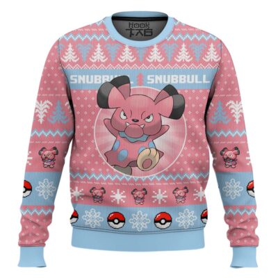 Pokemon Gen 2 Snubbull Ugly Christmas Sweater