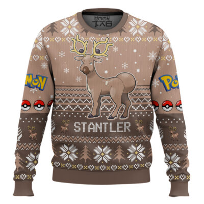 Pokemon Gen 2 Stantler Ugly Christmas Sweater