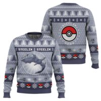 Hooktab Pokemon Gen 2 Steelix Ugly Christmas Sweater