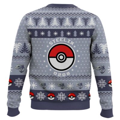 Hooktab Pokemon Gen 2 Steelix Ugly Christmas Sweater