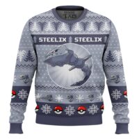 Hooktab Pokemon Gen 2 Steelix Ugly Christmas Sweater