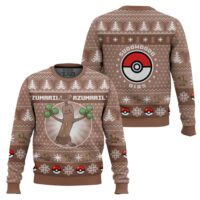 Hooktab Pokemon Gen 2 Sudowoodo Ugly Christmas Sweater