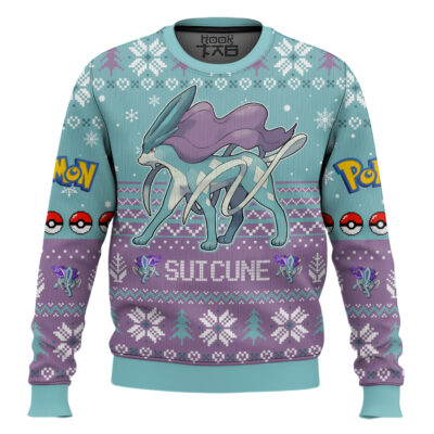 Pokemon Gen 2 Suicune Ugly Christmas Sweater
