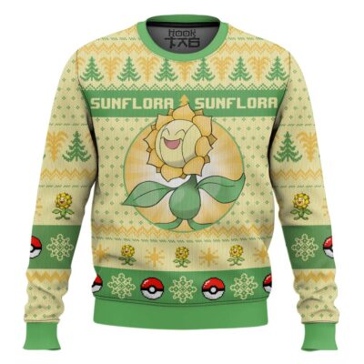 Pokemon Gen 2 Sunflora Ugly Christmas Sweater