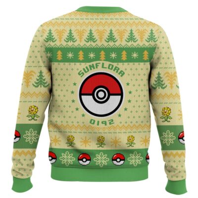 Hooktab Pokemon Gen 2 Sunflora Ugly Christmas Sweater