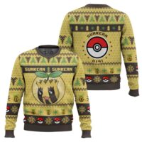Hooktab Pokemon Gen 2 Sunkern Ugly Christmas Sweater