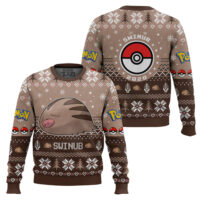 Hooktab Pokemon Gen 2 Swinub Ugly Christmas Sweater