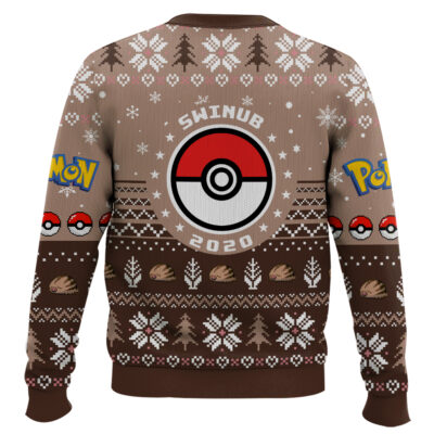 Hooktab Pokemon Gen 2 Swinub Ugly Christmas Sweater