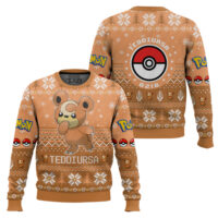 Hooktab Pokemon Gen 2 Teddiursa Ugly Christmas Sweater