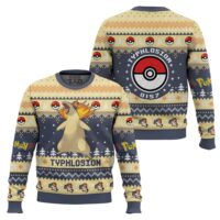 Hooktab Pokemon Gen 2 Typhlosion Ugly Christmas Sweater
