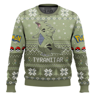 Pokemon Gen 2 Tyranitar Ugly Christmas Sweater