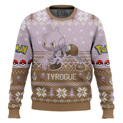 Pokemon Gen 2 Tyrogue Ugly Christmas Sweater
