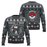 Hooktab Pokemon Gen 2 Umbreon Ugly Christmas Sweater
