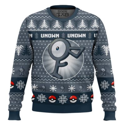 Pokemon Gen 2 Unown Ugly Christmas Sweater