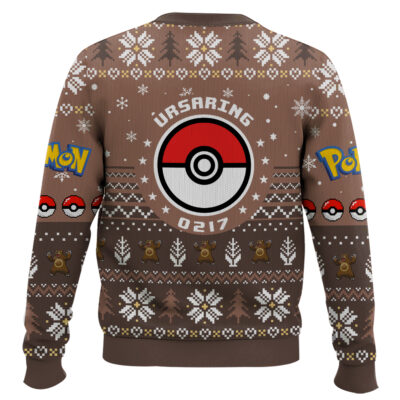 Hooktab Pokemon Gen 2 Ursaring Ugly Christmas Sweater