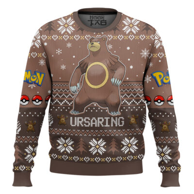 Pokemon Gen 2 Ursaring Ugly Christmas Sweater