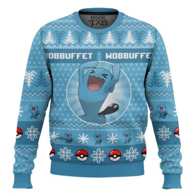 Pokemon Gen 2 Wobbuffet Ugly Christmas Sweater