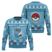 Hooktab Pokemon Gen 2 Wobbuffet Ugly Christmas Sweater