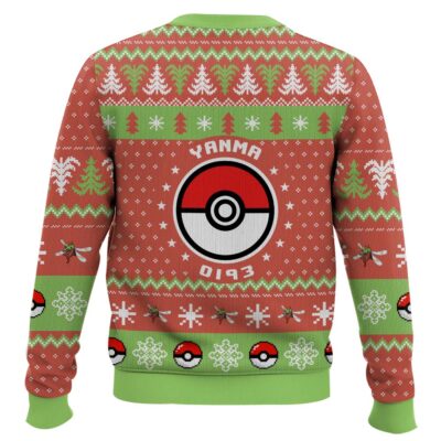 Hooktab Pokemon Gen 2 Yanma Ugly Christmas Sweater