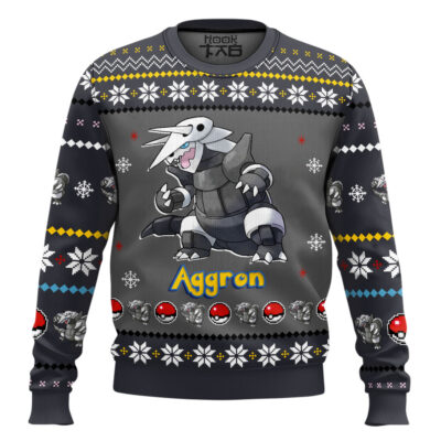 Pokemon Gen 3 Aggron Ugly Christmas Sweater