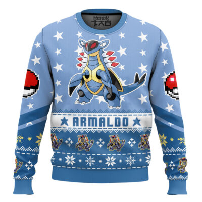 Pokemon Gen 3 Armaldo Ugly Christmas Sweater