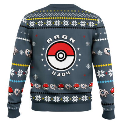 Hooktab Pokemon Gen 3 Aron Ugly Christmas Sweater