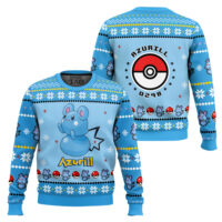 Hooktab Pokemon Gen 3 Azurill Ugly Christmas Sweater