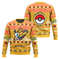 Hooktab Pokemon Gen 3 Beautifly Ugly Christmas Sweater